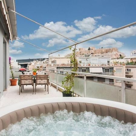 Lovely Apt W/Heated Jacuzzi &Full Acropolis View Αθήνα Εξωτερικό φωτογραφία